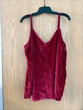 torrid Wine Velvet V-Neck Spaghetti Strap Cami